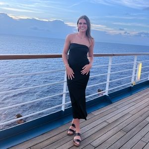 Black shein vacation dress!